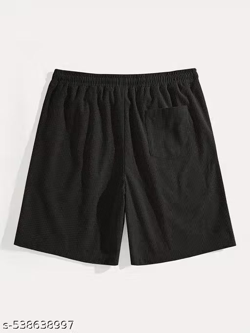 Stylish Men's Casual Shorts | Summer Wear | Elastic Waistband | Slim Fit | With Pockets | Breathable Fabric