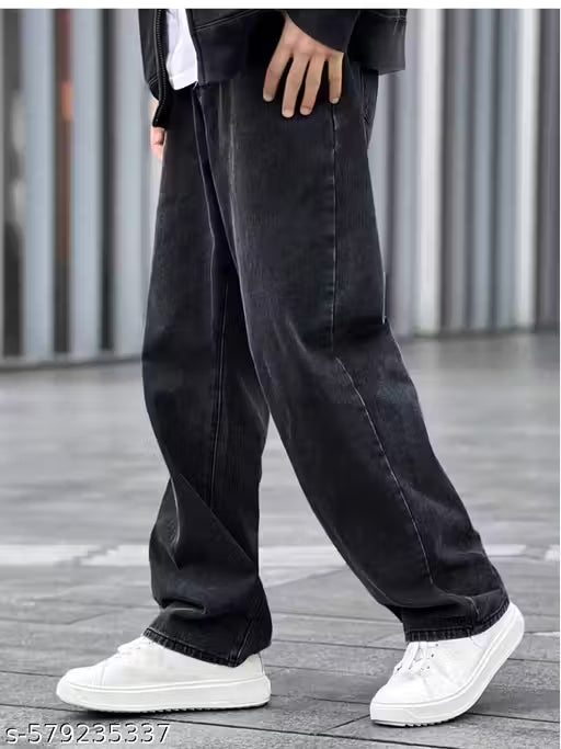 Mens baggy jeans BLACK