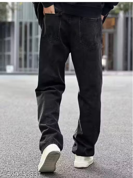 Mens baggy jeans BLACK