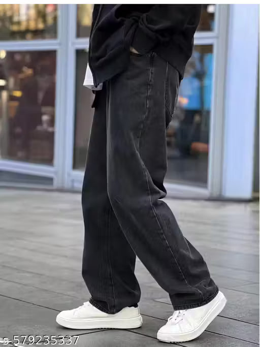 Mens baggy jeans BLACK