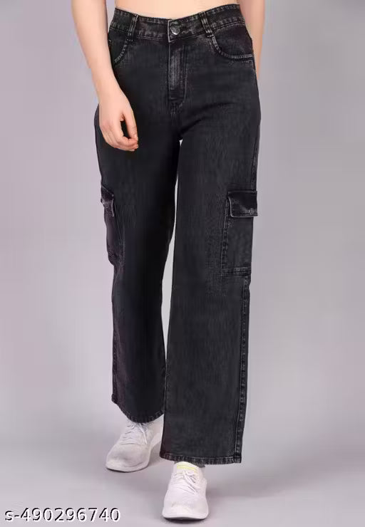 Girls Trendy Fashionable Stylish 6 Pocket Denim Jeans For Women