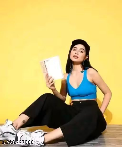 Straight fit black jeans for women and girls