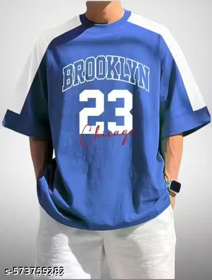 Men typography cotton oversized tshirt