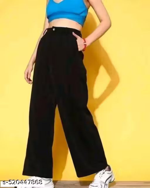 Straight fit black jeans for women and girls