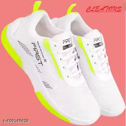 Cleaton's Footwear ,Good Looking Trendy & Stylish Running Shoes For Men (White).