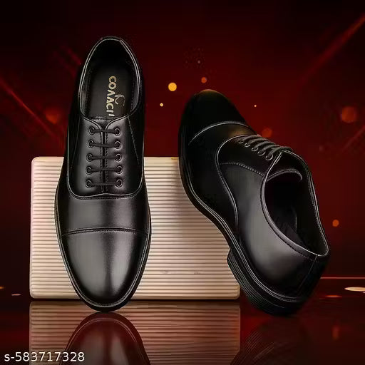 Trending Men's Black Formal Shoes | Best Selling Comfortable Office & Party Wear Footwear | Fashionable Lace-Ups