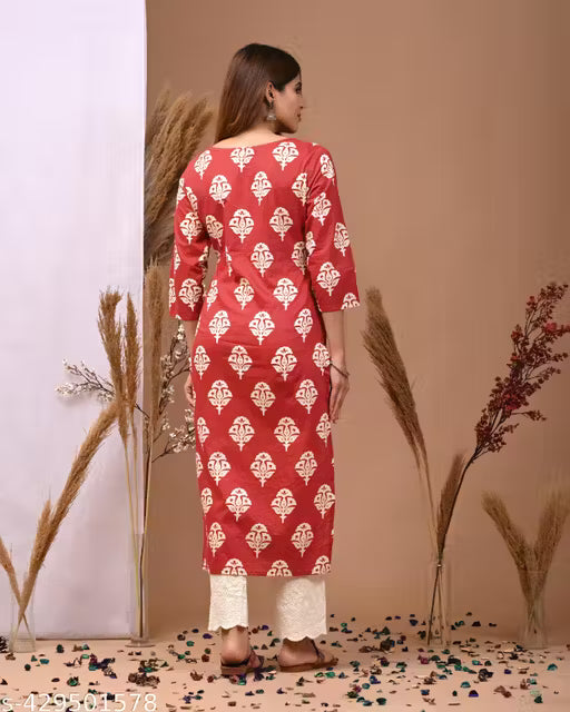 Maroon Blossom Trend Kurti