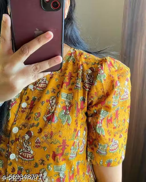 Women & Girls Printed Fit and flare Gown