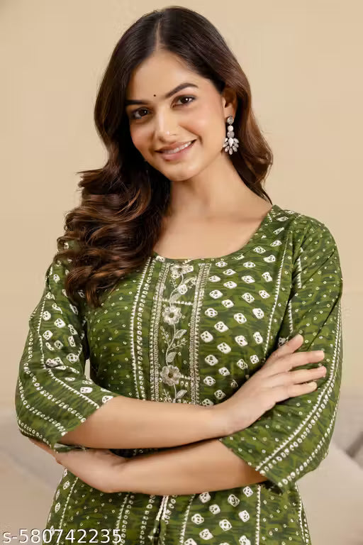 Dream Mehdi Embroidered Printed Kurta Kurti Girls Womens