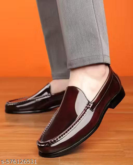 Men's Formal Glossy Slip-On Loafers