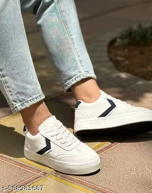 white strip sneakers