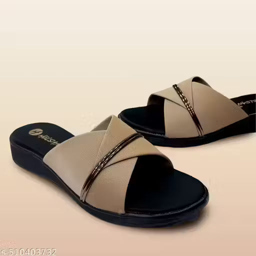 Women's Flat's Slider Walker Chappal Fancy