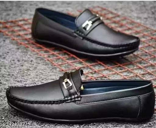 New Latest Stylish Party wear and Casual Loafers For Men's Loafers For Men (BLACK)