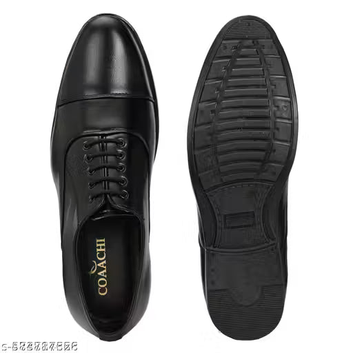 Trending Men's Black Formal Shoes | Best Selling Comfortable Office & Party Wear Footwear | Fashionable Lace-Ups