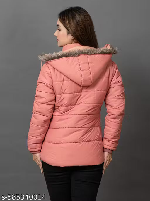 RIGHT DECISION Women High Neck Jacket