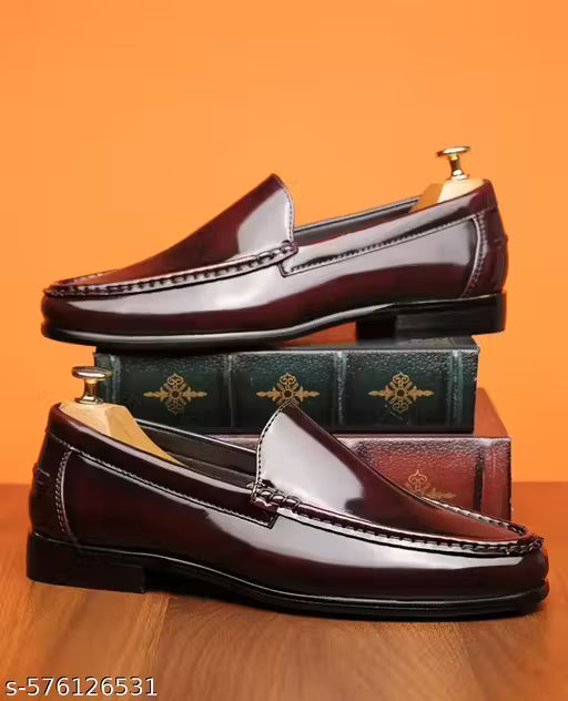 Men's Formal Glossy Slip-On Loafers