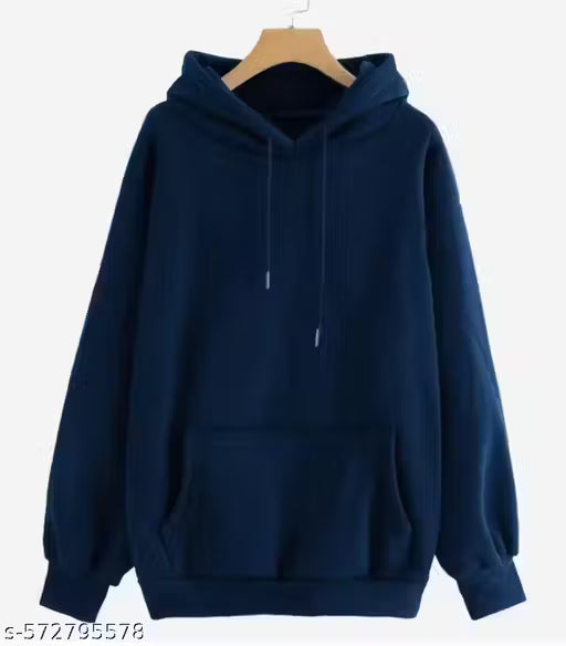 Men's Cotton Hoodie Sweatshirt Black pack of 1 | Full Sleeve Hooded Neck Winter Wear for Men