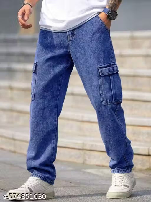 6 pocket mom-fit jeans for mens