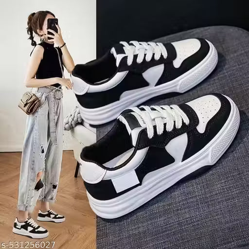 Latest Women’s Sneakers Casual | Lace-Up Lightweight | Stylish Walking Gym Badminton Sports Running Shoes for Women & Girls