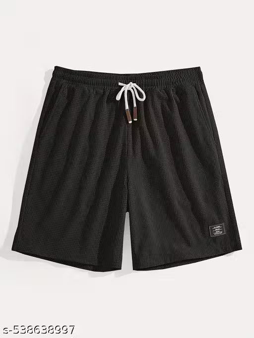 Stylish Men's Casual Shorts | Summer Wear | Elastic Waistband | Slim Fit | With Pockets | Breathable Fabric