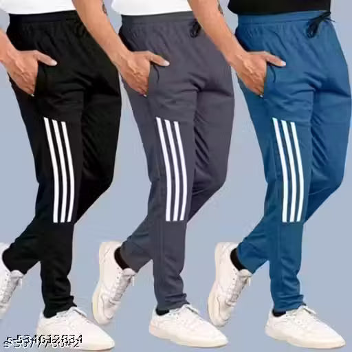 Men's Stylish GULLA Lower Track Pants for Gym Sport & Casual Wear for Men(Pack Of 3)