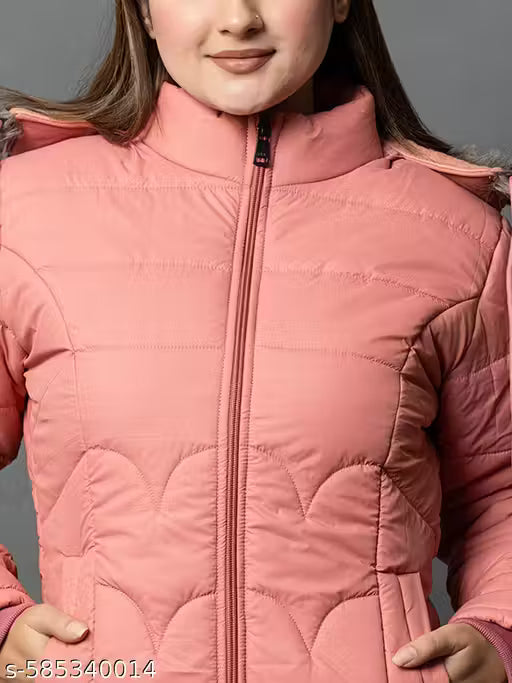 RIGHT DECISION Women High Neck Jacket