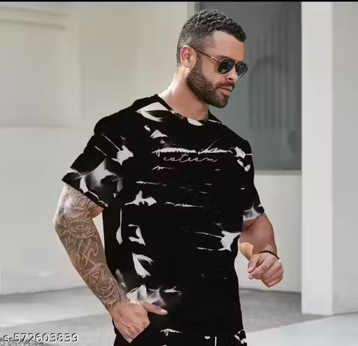 Men's Allover Printed T-Shirts Round Neck