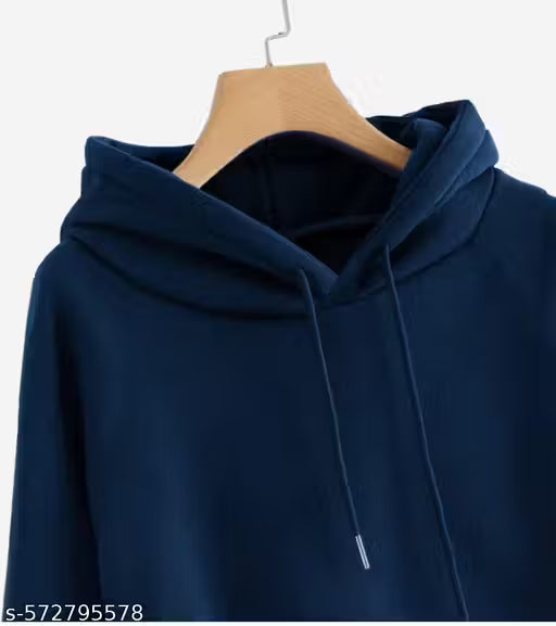 Men's Cotton Hoodie Sweatshirt Black pack of 1 | Full Sleeve Hooded Neck Winter Wear for Men