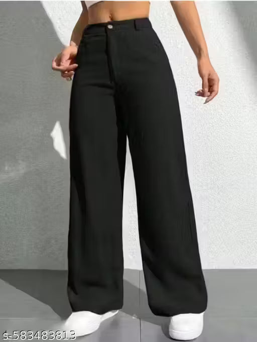 BLACK STRAIGHT FIT JEANS