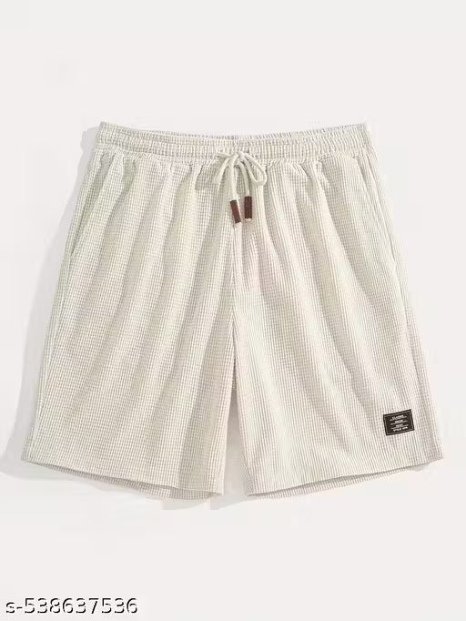 Stylish Men's Casual Shorts | Summer Wear | Elastic Waistband | Slim Fit | With Pockets | Breathable Fabric