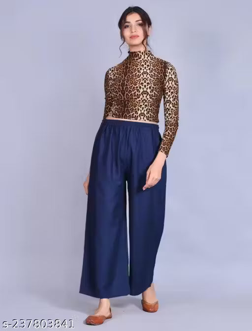 Women Regular Fit Relaxed Viscose Rayon Trousers
