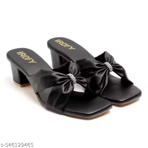 Women's Stylish Block Heels Sandal And Slipper For College Girls
