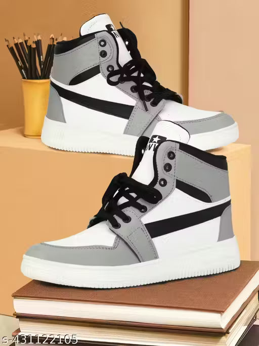 Letest Stylish Casual Party Wear Sneakers For Men & Boy(White)