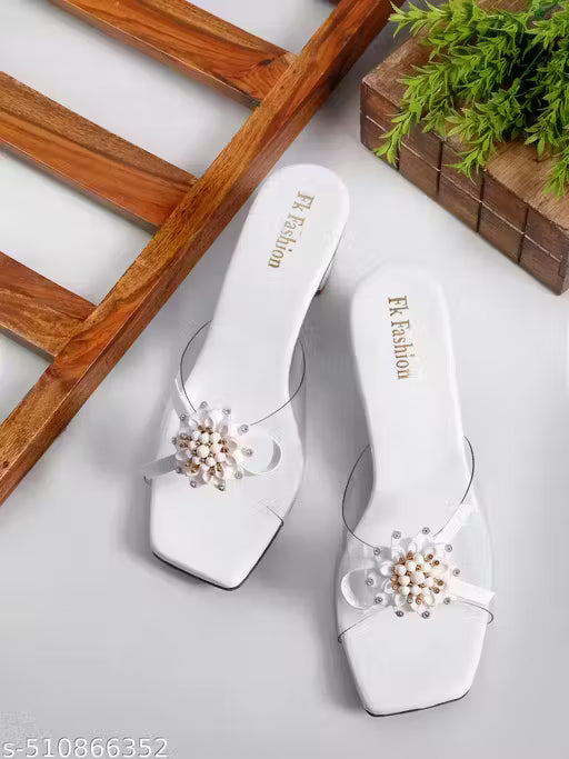 Women,s Transparant Heel | Women Block Heel Sandal | Sandal for Women | Casual Heel Sandal for Party | Women Slipper | Indian Footwear