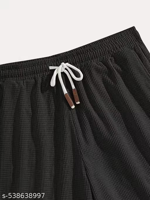 Stylish Men's Casual Shorts | Summer Wear | Elastic Waistband | Slim Fit | With Pockets | Breathable Fabric