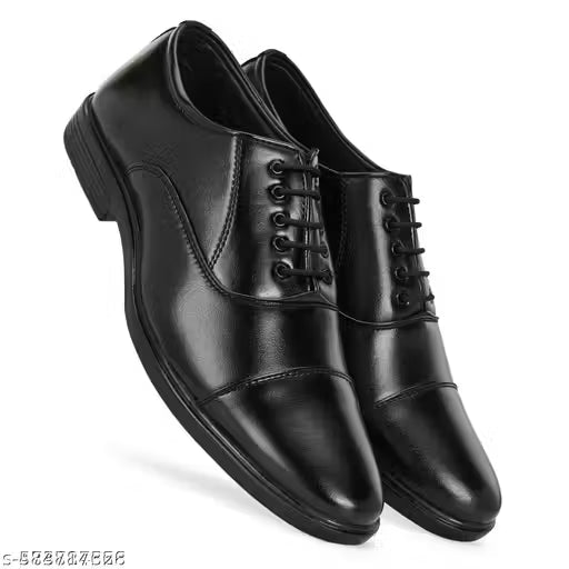 Trending Men's Black Formal Shoes | Best Selling Comfortable Office & Party Wear Footwear | Fashionable Lace-Ups
