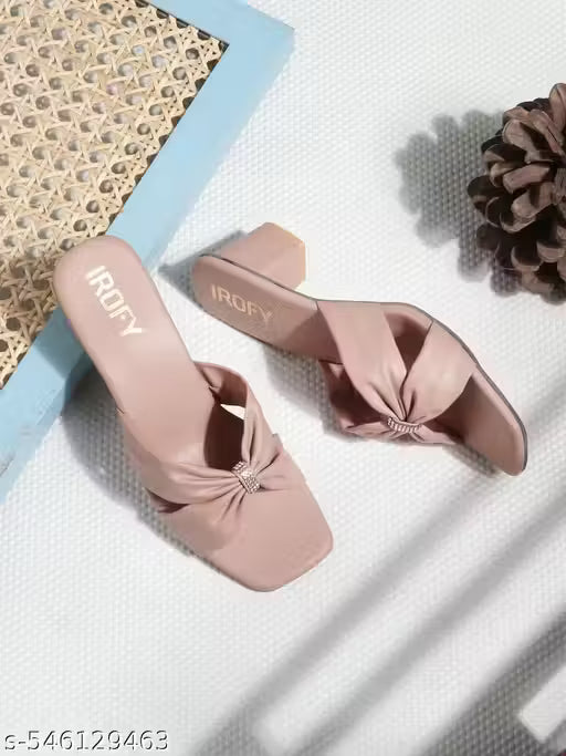 Women's Stylish Block Heels Sandal And Slipper For College Girls