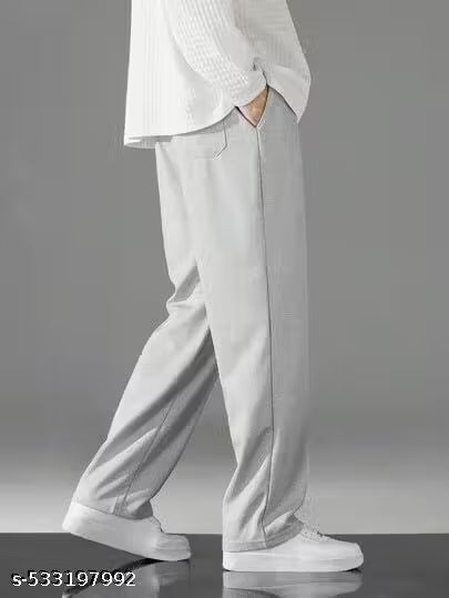 Stockton Men's Regular Fit Track Pants – Cotton Blend Joggers with Elastic Waistband & Pockets | Comfortable Activewear for Gym, Running & Casual Wear