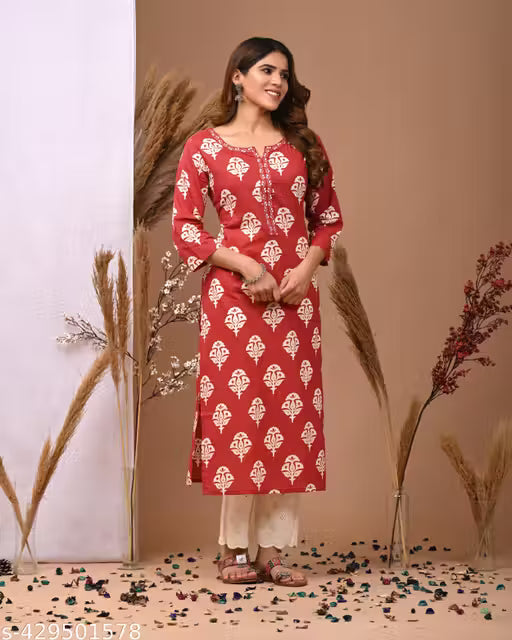 Maroon Blossom Trend Kurti