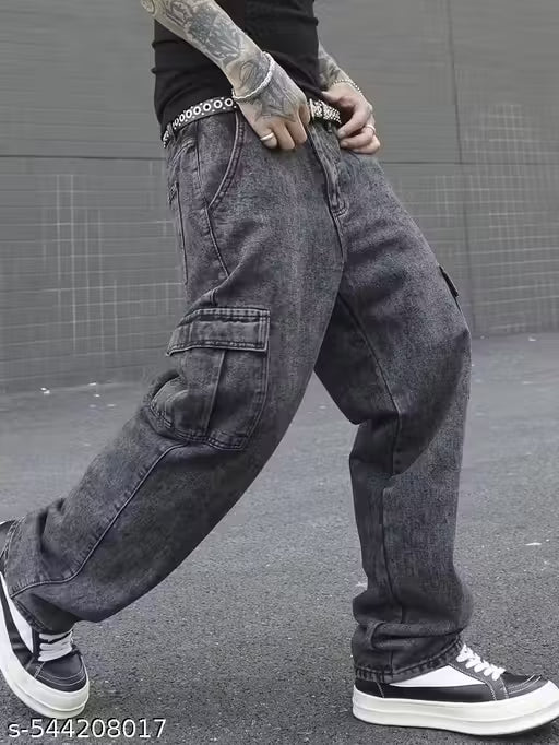 6 pocket mom-fit jeans for mens