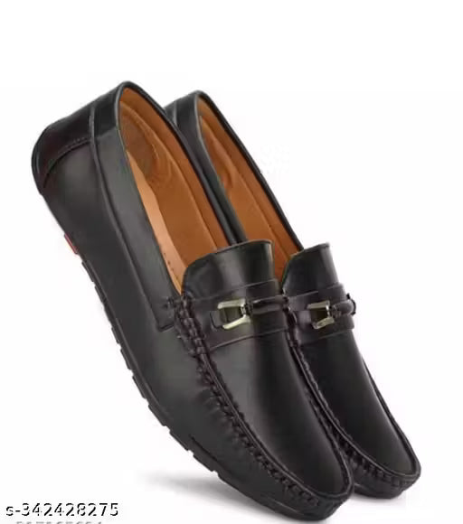 New Latest Stylish Party wear and Casual Loafers For Men's Loafers For Men (BLACK)