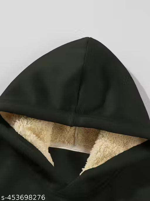 Stylish Printed Fur Hoodie for Men | Winter Wear Hooded Sweatshirt | Cozy Hoodies for Men