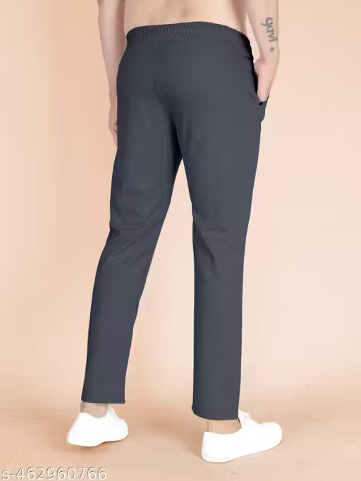 Grey and Khaki Color Best Gents joggers Male Track Pants with narrow skinny fit for Gym Hiking Affordable Under 450 Big Guys Sizes Cross Pockets Relaxed Fit regular for All Seasons Available in Large Sizes for Daily Use. Combo of 2